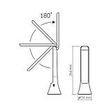 LED лампа настiльна-ліхтарик VIDEX TF11W 5W 3000-5500, фото 11