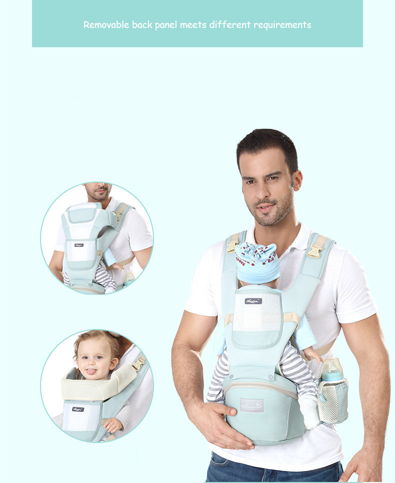 Слинг для новорожденных. Эрго рюкзак переноска для детей. Сумка рюкзак кенгуру. Эргорюкзак хипсит (серый) - фото 3 - id-p1808933769