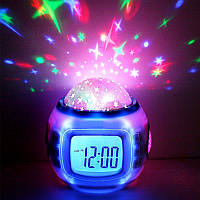 Часы - проектор Music And Starry Sky Calendar 1038 проектор звездного ночного неба светильник! Лучшая цена