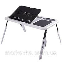 Подставка столик для ноутбука E-Table LD 09 2мя USB кулерами, Етейбл, Е тейбл! Лучшая цена