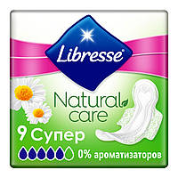 Гигиенические прокладки Libresse Natural Care Ultra Clip Super 7 мм 9 шт (7322540523744)