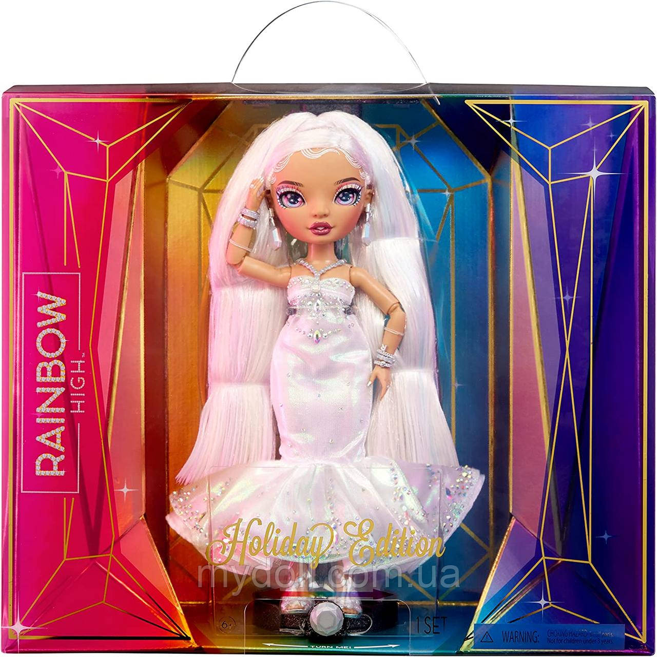 УЦІНКА! Лялька Рейнбоу Хай Роксі Гранд Rainbow High Roxie Grand Holiday Edition 2022 Fashion Doll 582687 Оригінал