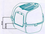 Ferplast Кутовий Закритий Туалет Mika для Кішок 57.5х51,5х42, фото 2