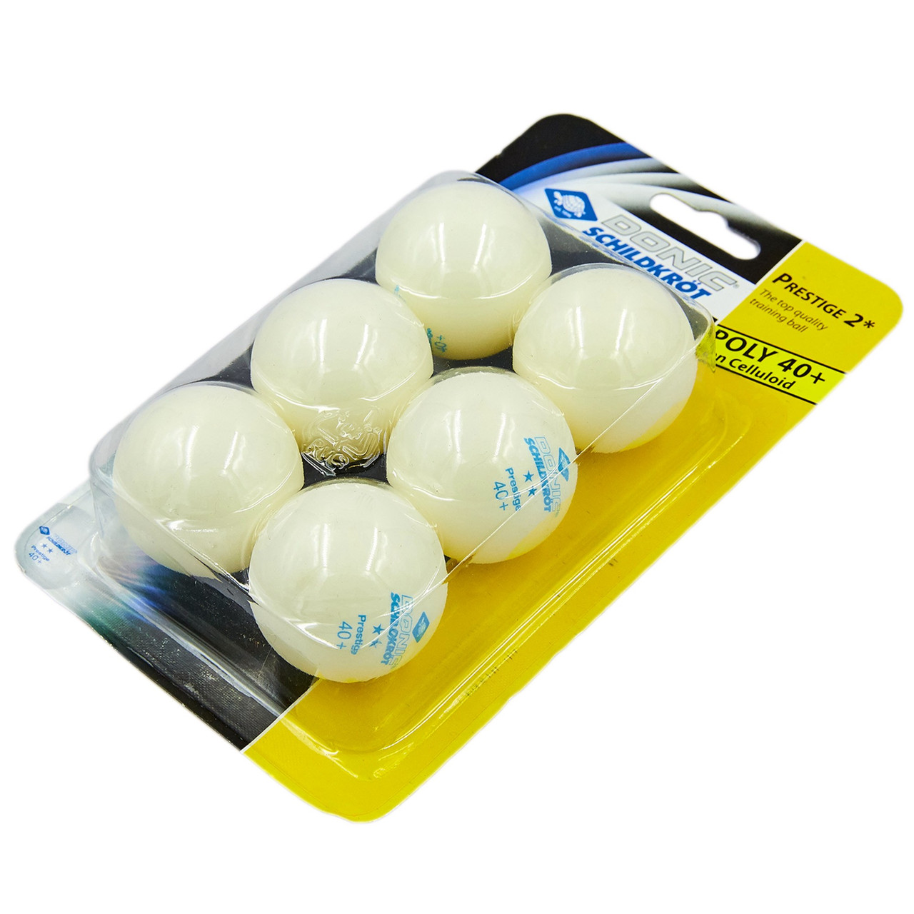 Набор мячей для настольного тенниса DONIC PRESTIGE 2* 40+ MT-658021 6шт белый - фото 1 - id-p1808942713