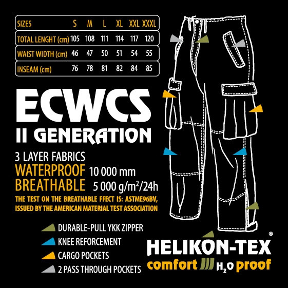 Брюки дождевик Helikon-Tex® ECWCS Trousers Gen II - H2O Proof - UCP - фото 4 - id-p305932428