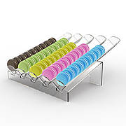 Підставка для макарун на 5 доріжок похила 350х120х270 мм