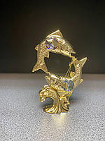 Фігурка з кристалами Сваровські Риби 10,5 см AR -4192/1