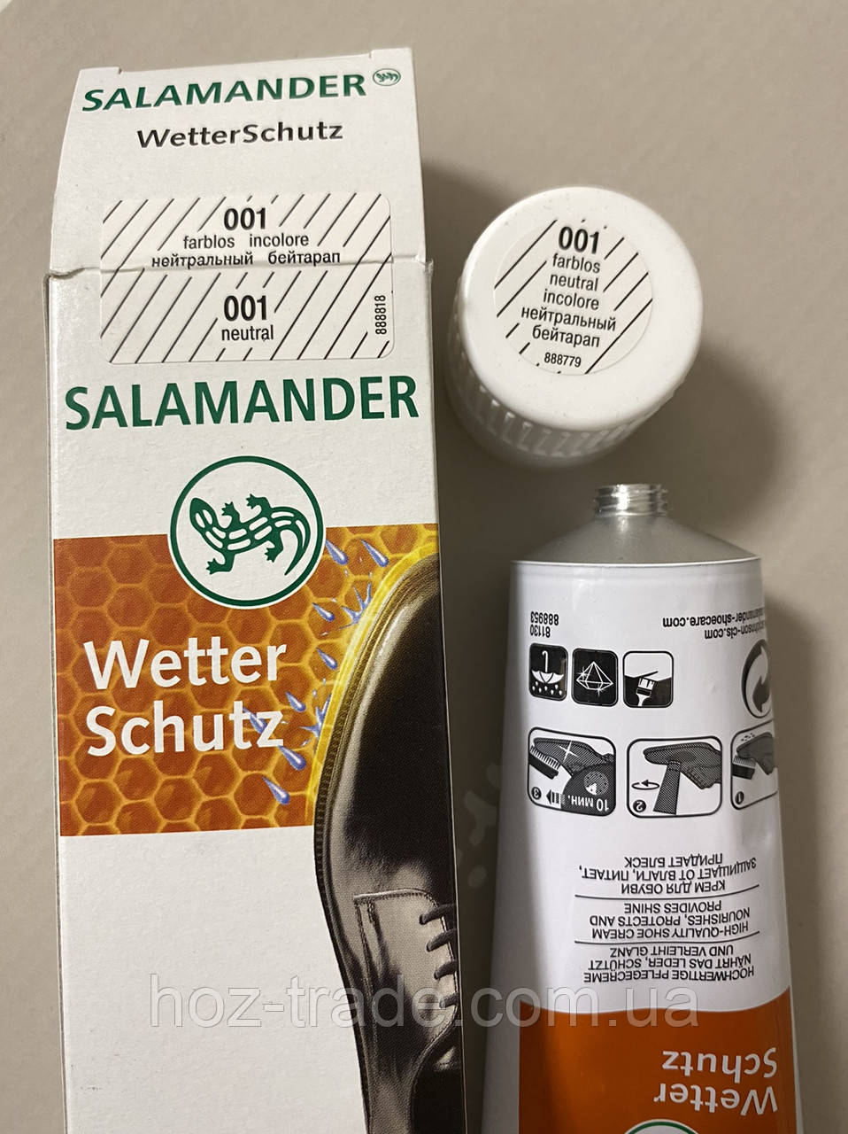 Крем для взуття Salamander Безбарвний 001 Нейтральний Уцінка термін закінчився. Польща