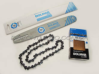 Шина+цеп на бензопилу 13" 33см 1,5 мм ,325 крок, 56зв. RS (супер зуб) Хускварна 137/142 "DOLMAR"