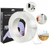 Крепежная клейкая лента Ivy Grip Tape Origina иви грип тейпl 5 м Двухсторонняя Прозрачная
