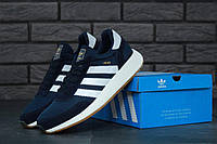 Синие мужские кроссовки Adidas Iniki Runner Blue