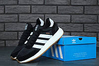 Черные мужские кроссовки Adidas Iniki Runner Black