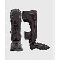 Защита ног Venum Elite Shin Guards Matte/Black L