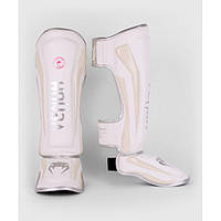 Защита ног Venum Elite Shin Guards White/Silver L