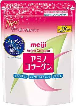 Meiji Amino Collagen Японський 30 днів 214г рибний