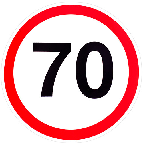 Купити Наклейка знак "70", ціна 10 грн - Prom.ua (ID# 1808985469)
