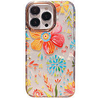 TPU+PC чехол Flowers для Apple iPhone 11 Pro (5.8") Paint bloom