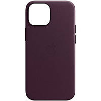 Кожаный чехол Leather Case (AA Plus) для Apple iPhone 11 Pro (5.8") Dark Cherry