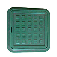 Канализационный люк "Ромашка" полимерный (зеленый) 1,5т 260х370
