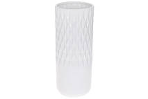 Ваза керамічна білий глянець 31 см Гранд Презент 733-521