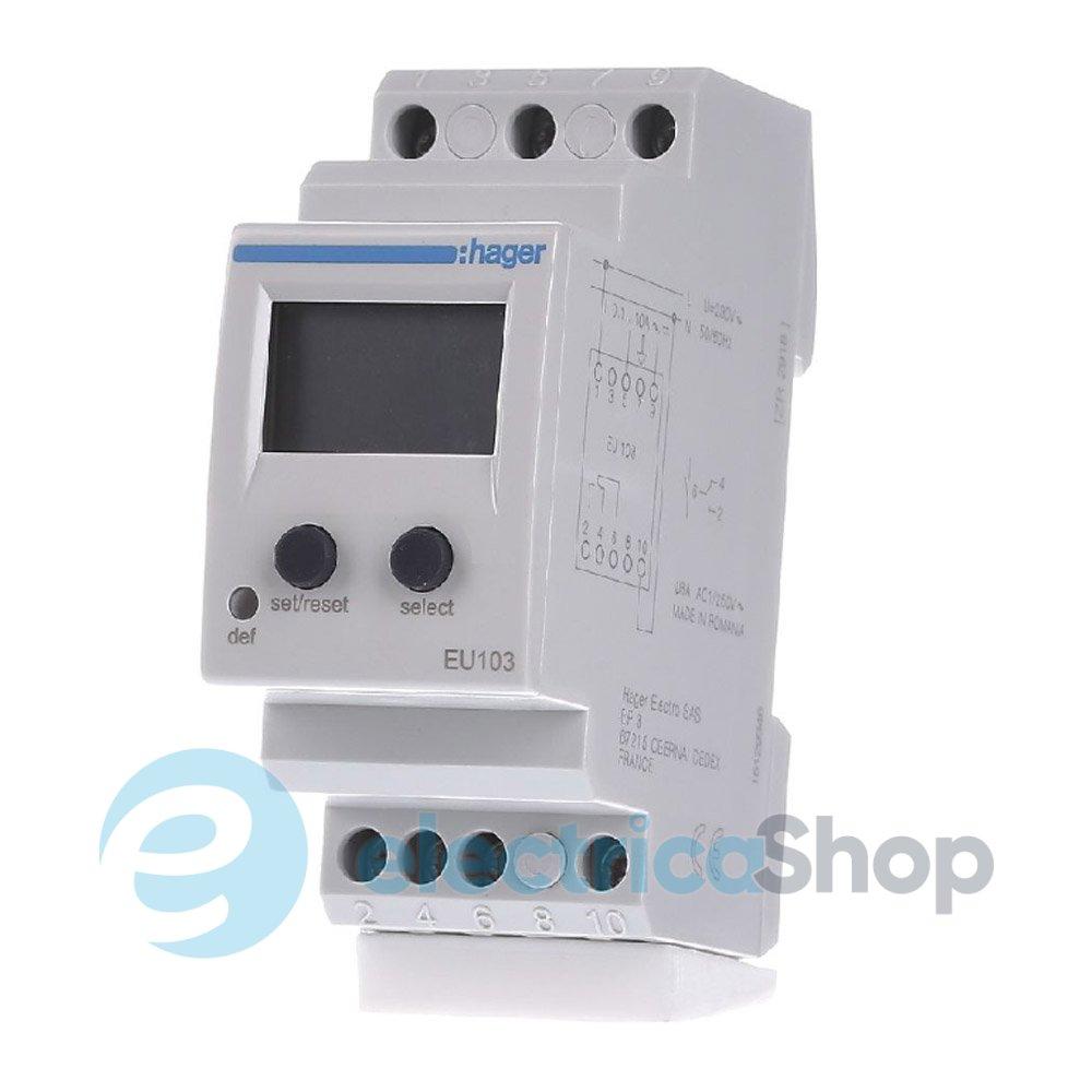 Реле Контроля Тока 1-фазное с Встр.амперметром Hager EU103 — Купить ...
