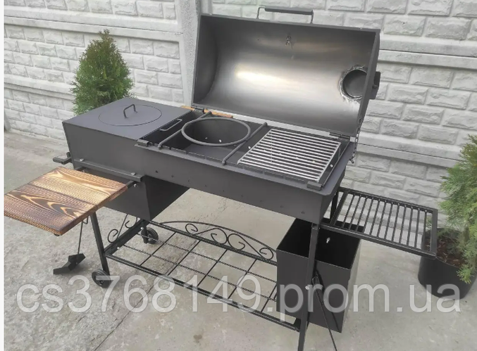 Купить Мангал барбекю с печкой Vulkan Techno с жаровней 3 мм и ...