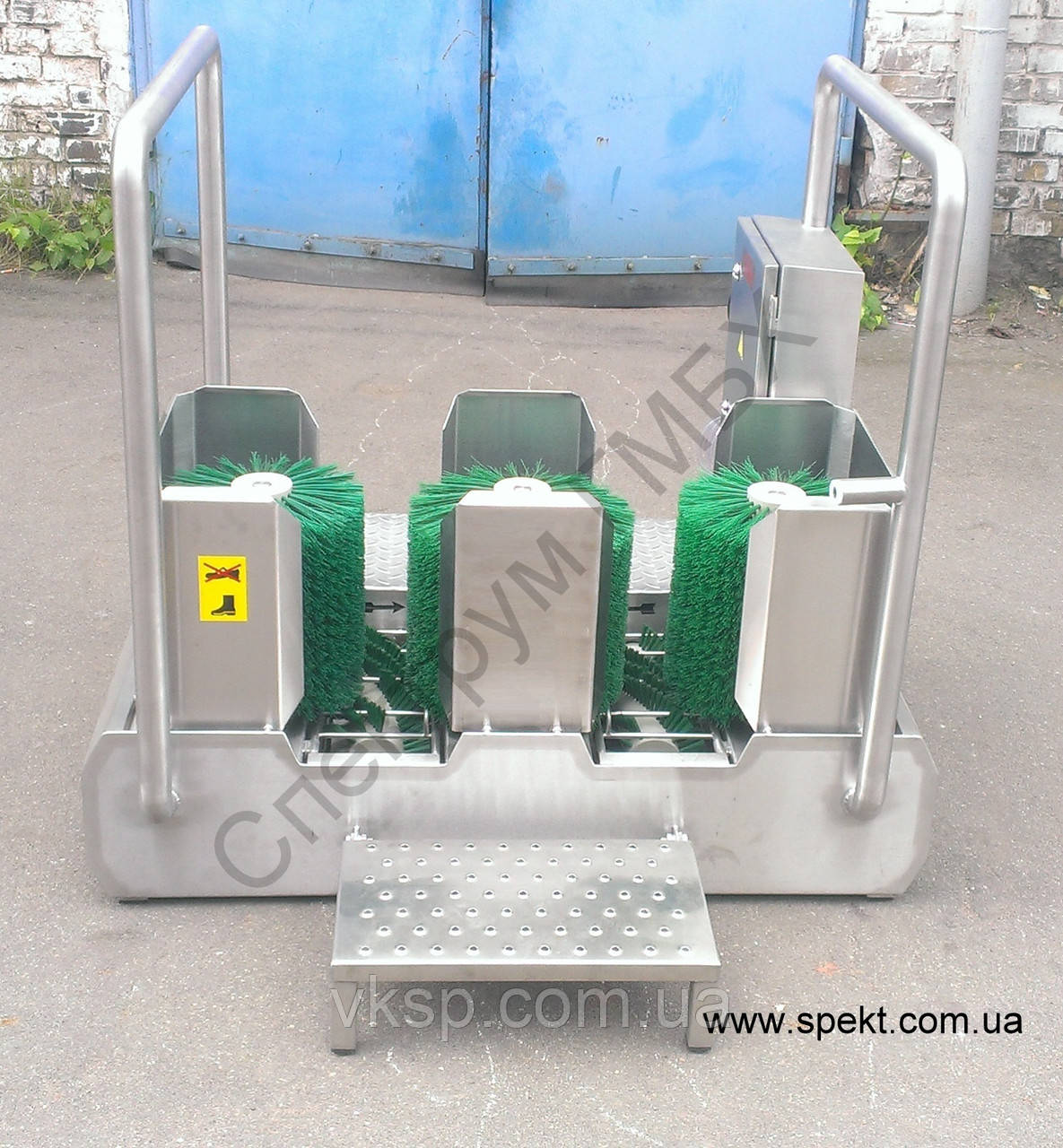 Станція для дезінфекції гомілок і підошва