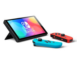 Портативна ігрова приставка Nintendo Switch OLED with White Joy-Con (045496453435), фото 2