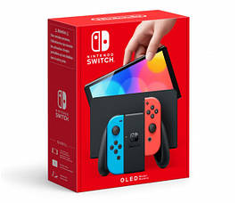 Портативна ігрова приставка Nintendo Switch OLED with White Joy-Con (045496453435), фото 3