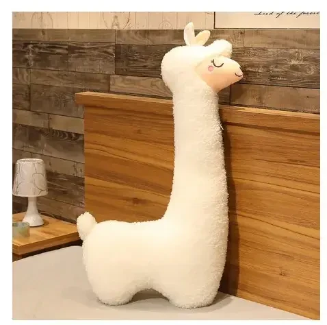 М'яка іграшка Альпака Біла  розмір 75, 100 см, фото 1