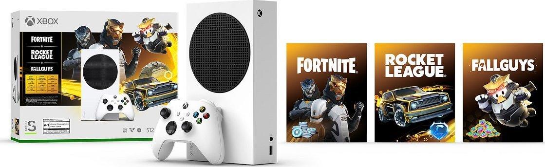 Стаціонарна ігрова приставка Microsoft Xbox Series S 512 GB + Fortnite + Rocket League + FallGuys