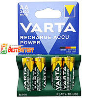 Varta Pro 2600 mAh Recharge Accu Power LSD в блистере (AA), Ni-Mh, RTU. Цена за уп. 4 шт.