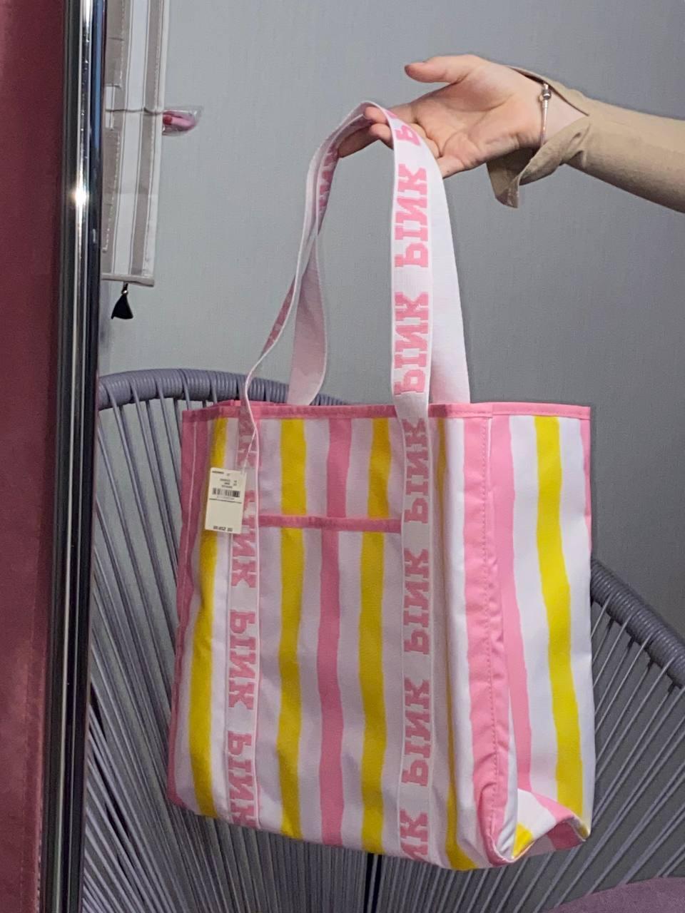 Пляжная сумка Victoria's Secret PINK Summer Glow Beauty Tote с косметичкой в комплекте - фото 10 - id-p1399085234