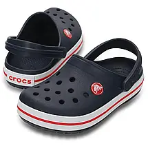 Crocs Kids’ Crocband Clog Navy / Red — Дитячі Сабо Крокс Крокбенд Сині з Червоним | Оригінал, фото 3