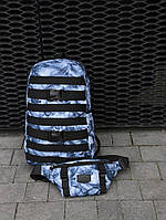 Комплект рюкзак синій + Бананка Fazan V2 Intruder