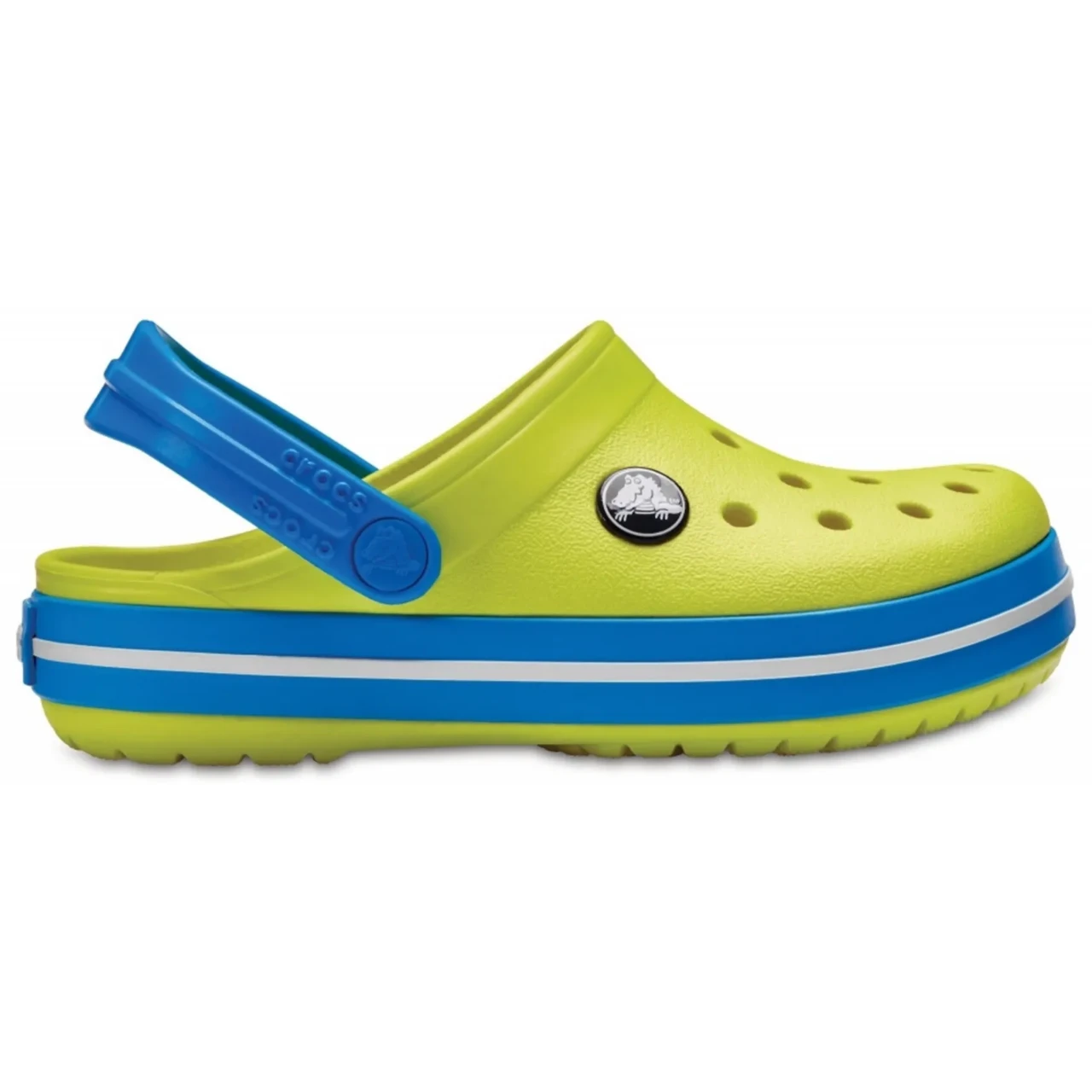 Crocs Kids’ Crocband Clog Tennis Ball Green / Ocean — Дитячі Сабо Крокс Крокбенд Лаймово-Бірюзові | Оригінал