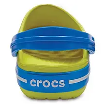 Crocs Kids’ Crocband Clog Tennis Ball Green / Ocean — Дитячі Сабо Крокс Крокбенд Лаймово-Бірюзові | Оригінал, фото 4