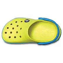 Crocs Kids’ Crocband Clog Tennis Ball Green / Ocean — Дитячі Сабо Крокс Крокбенд Лаймово-Бірюзові | Оригінал, фото 5