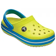 Crocs Kids’ Crocband Clog Tennis Ball Green / Ocean — Дитячі Сабо Крокс Крокбенд Лаймово-Бірюзові | Оригінал, фото 6