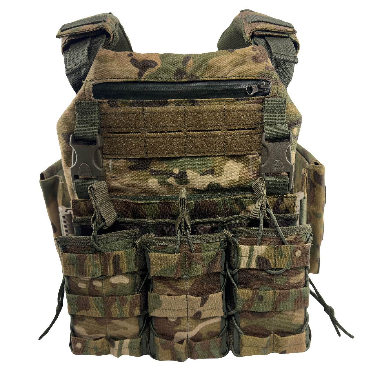 Плитоноска MOLLE швидке скидання розвантаження з кишенями під бічні бронеплити