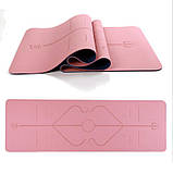 Килимок Фитнес коврик для йоги пилатеса мат йога пилатес Yoga mat, фото 5
