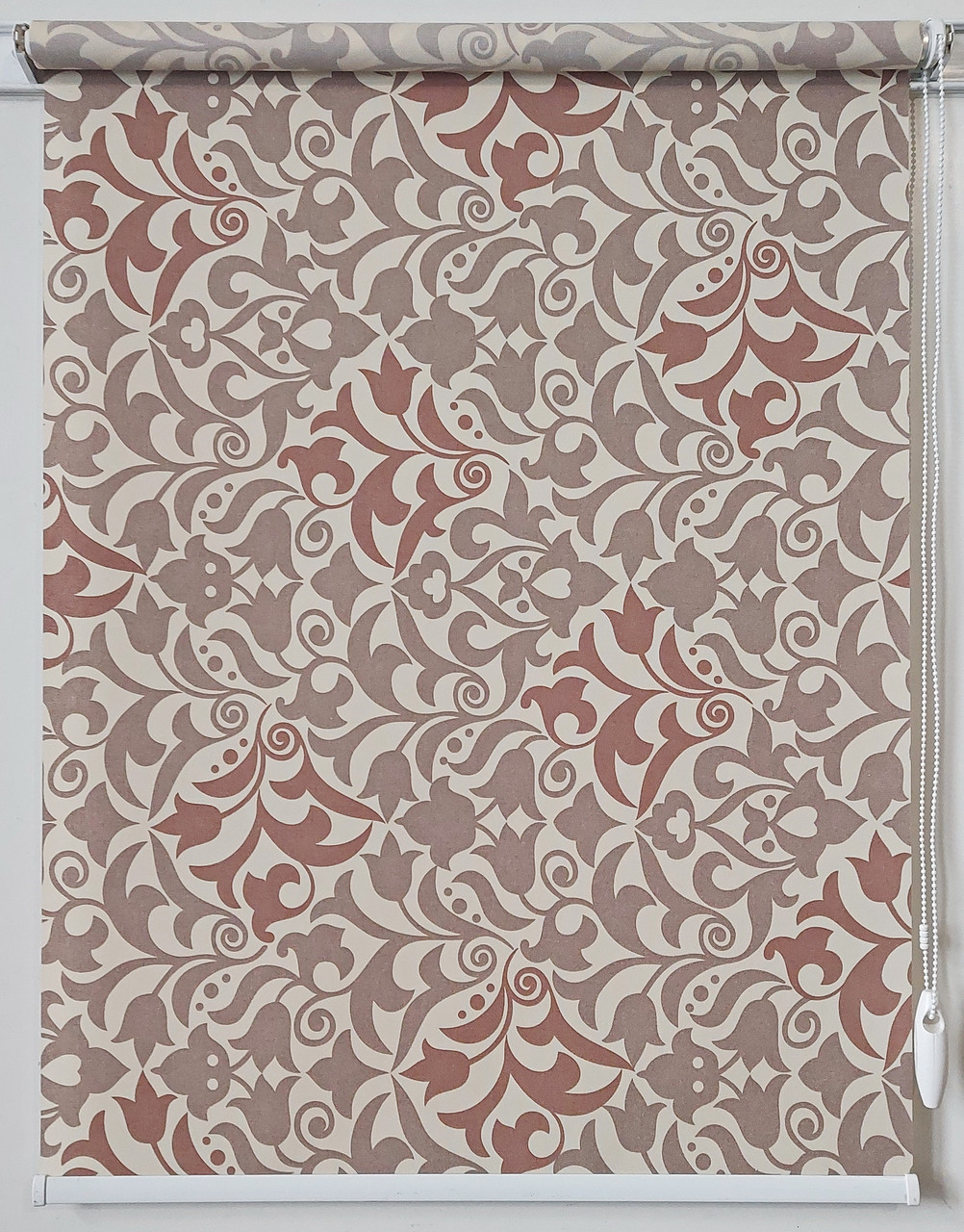 Рулонна штора Дамаск Світло-коричневий 350*1500, фото 1