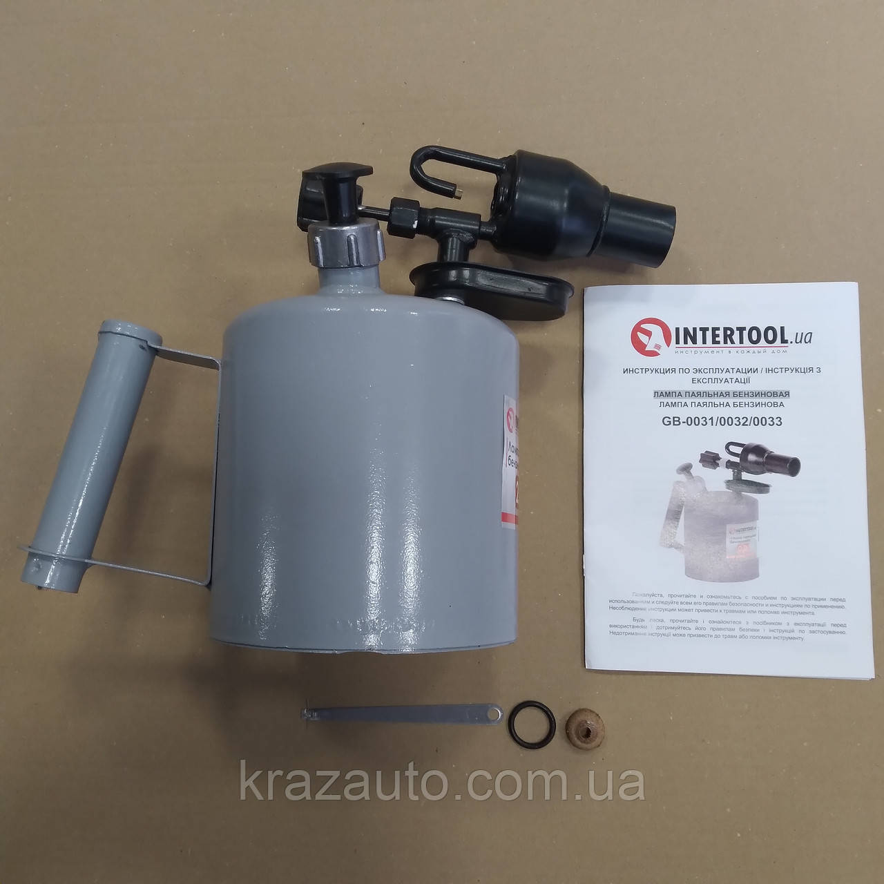 Лампа Паяльная Бензиновая 2.0 Л INTERTOOL GB-0033 (ID#1654433039.