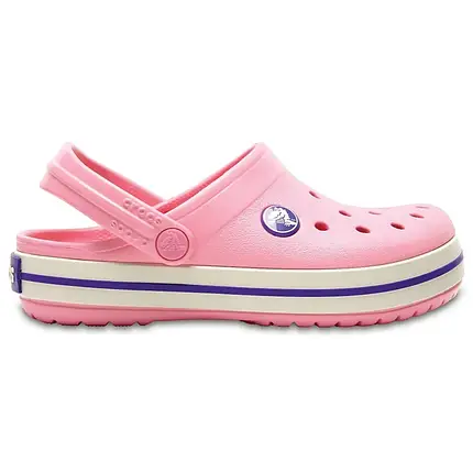Crocs Kids’ Crocband Clog Peony Pink / Stucco — Дитячі Сабо Крокс Крокбенд Пудрово-рожеві | Оригінал, фото 1