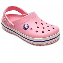 Crocs Kids’ Crocband Clog Peony Pink / Stucco — Дитячі Сабо Крокс Крокбенд Пудрово-рожеві | Оригінал, фото 3