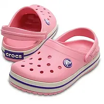 Crocs Kids’ Crocband Clog Peony Pink / Stucco — Дитячі Сабо Крокс Крокбенд Пудрово-рожеві | Оригінал, фото 6