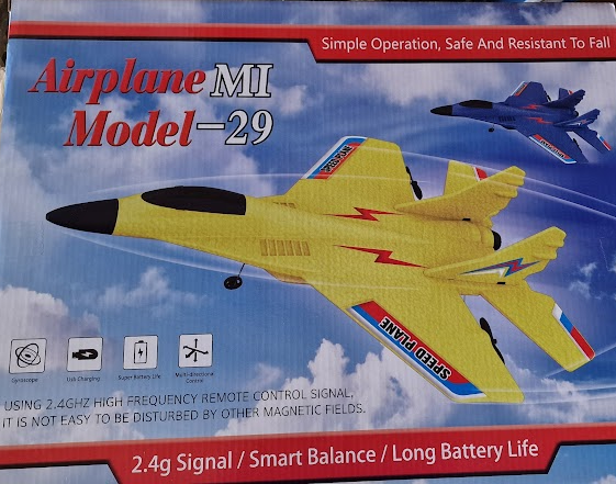 Іграшка модель літака винищувач МІГ-29 на радіокеруванні No1762