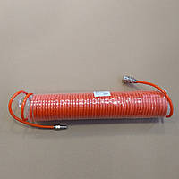 Шланг підкачування кручений зі швидкознімним роз'ємом 15 м ЄВРО (RIDER) RD 97.76.50