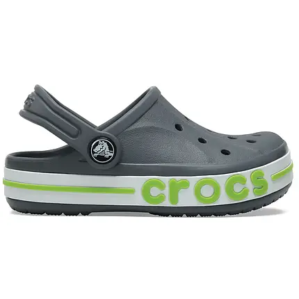 Crocs Kids’ Bayaband Clog Charcoal — Дитячі Сабо Крокс Баябенд Графітові | Оригінал, фото 1