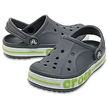 Crocs Kids’ Bayaband Clog Charcoal — Дитячі Сабо Крокс Баябенд Графітові | Оригінал, фото 3